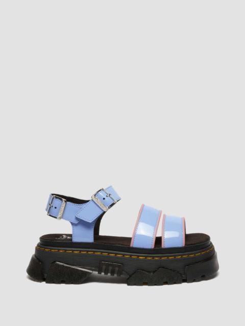 Dr. Martens Mattison Two Strap Soft Patent Leather Sandals
