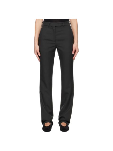 RIER Black Fitted Trousers