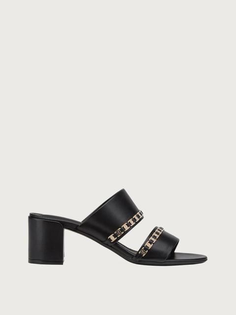 FERRAGAMO VARA CHAIN SANDAL