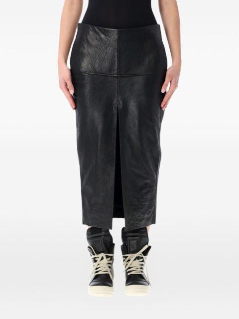 Rick Owens Sliced midi skirt