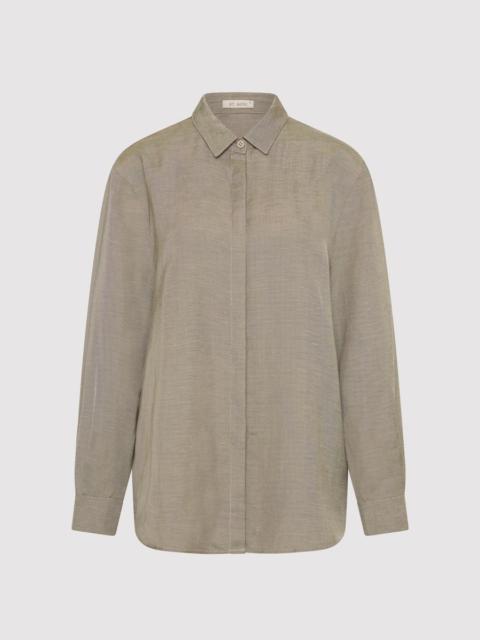 ST. AGNI Melange Classic Shirt - Rye