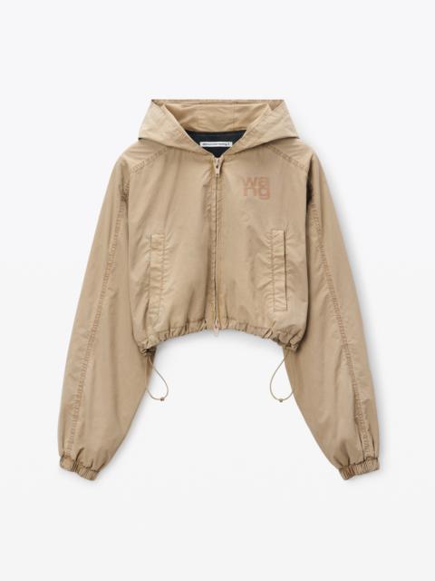 Alexander Wang Logo Cropped Bomber Jacket