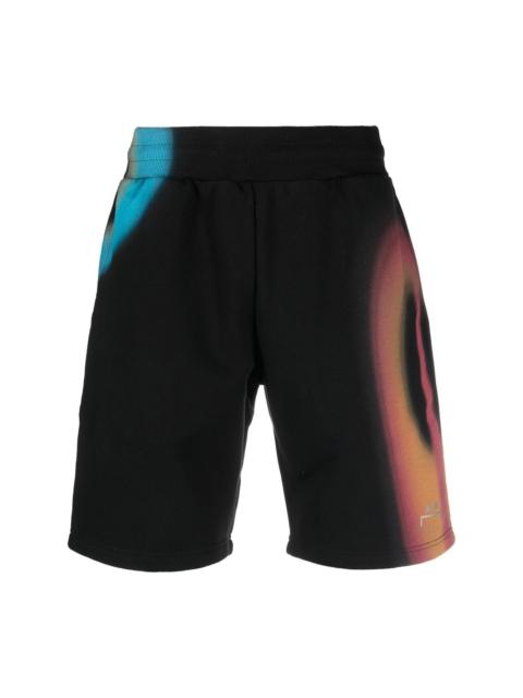 mid-rise track shorts