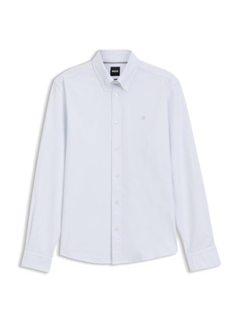 BOSS REGULAR-FIT BUTTON-DOWN SHIRT IN OXFORD COTTON