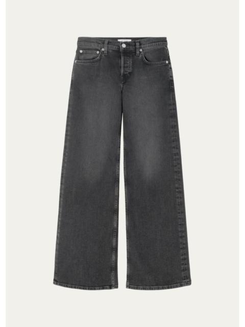 RE/DONE Laurel Mid-Rise Wide-Leg Jeans