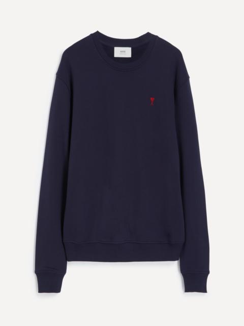 AMI Paris Navy Cotton Ami de Coeur Sweatshirt