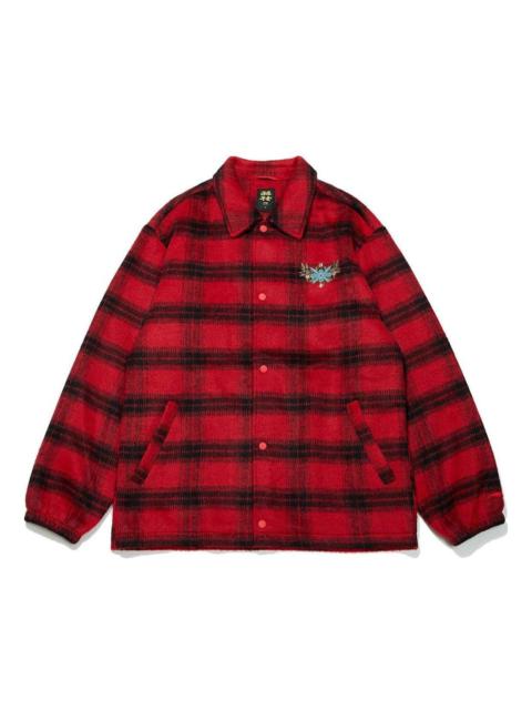 Li-Ning Rijindoujin Casual Plaid Outerwear 'Red' AFDT005-1