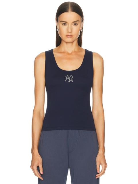 Sporty & Rich x Yankees Krystal Cropped Tank Top