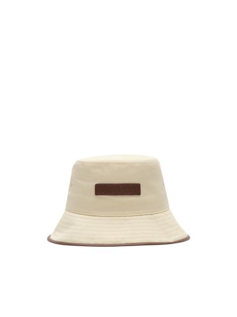 Burberry logo gabardine bucket hat