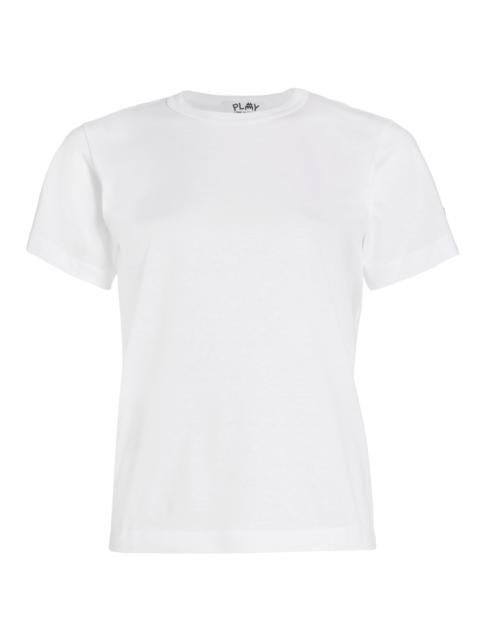 Comme des Garçons PLAY Women's Short-Sleeve Cotton T-Shirt - White