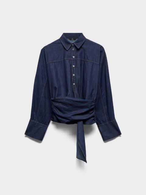 7 For All Mankind WAIST TIE SHIRT