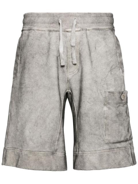 Ten C drawstring cotton track shorts