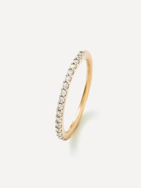 MISSOMA 14ct Gold Fine Slim Half Eternity Ring
