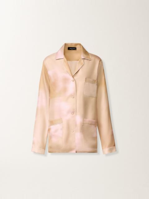 FABIANA FILIPPI Printed silk twill shirt
