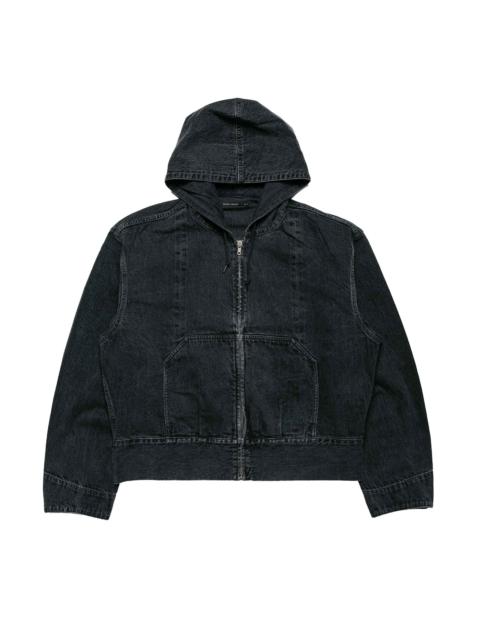 PHIGVEL MAKERS Co. Lady White Co. Hooded Denim Blouson Faded Black Hand Fade