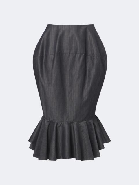 JACQUEMUS Palmier cotton and mohair-blend midi skirt
