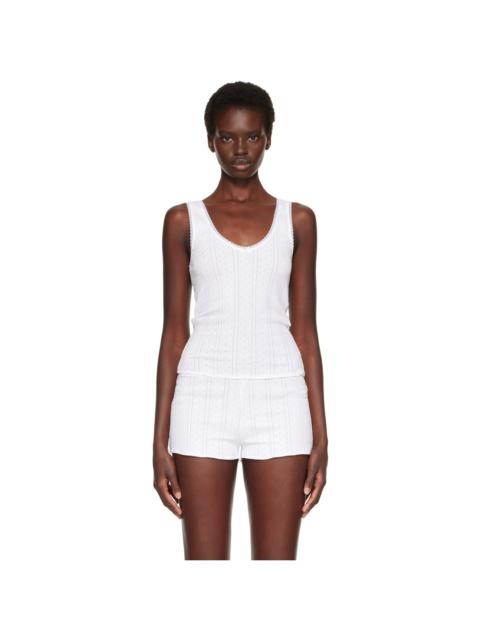 Cou Cou White 'The Scoop' Tank Top