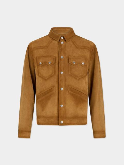 DSQUARED2 SUEDE BOXY SHIRT