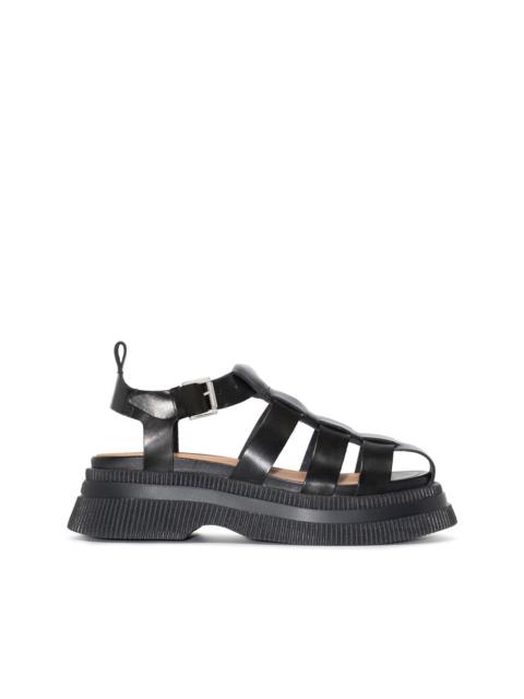 Creepers caged sandals