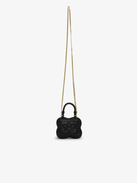 GANNI BLACK NANO BUTTERFLY CROSSBODY BAG