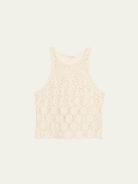A.L.C. Rosa Crochet Tank Top