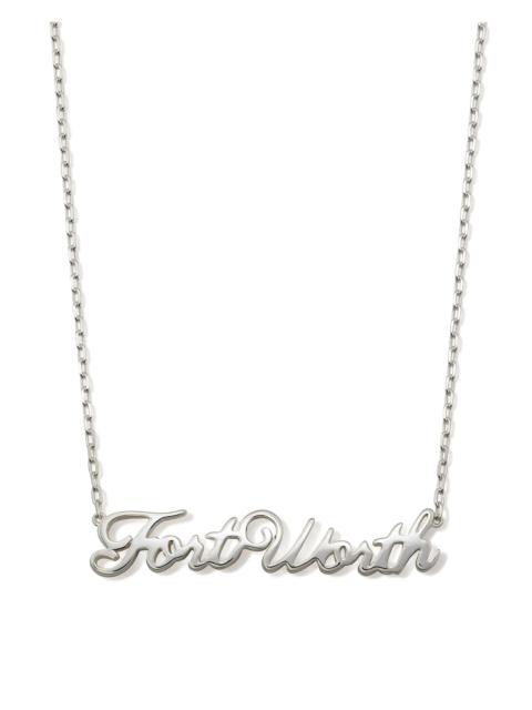 KENDRA SCOTT Fort Worth Pendant Necklace in Sterling Silver