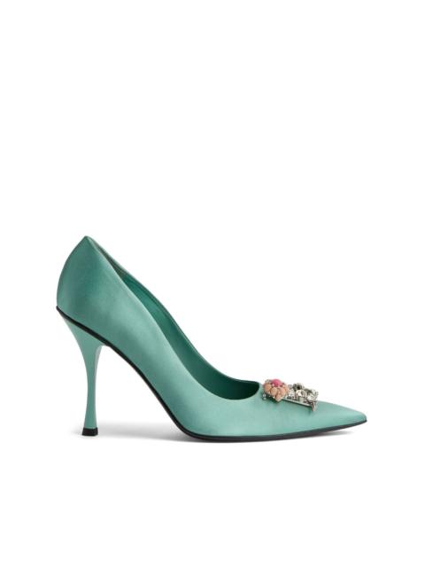 DSQUARED2 D2 Crystal satin pumps