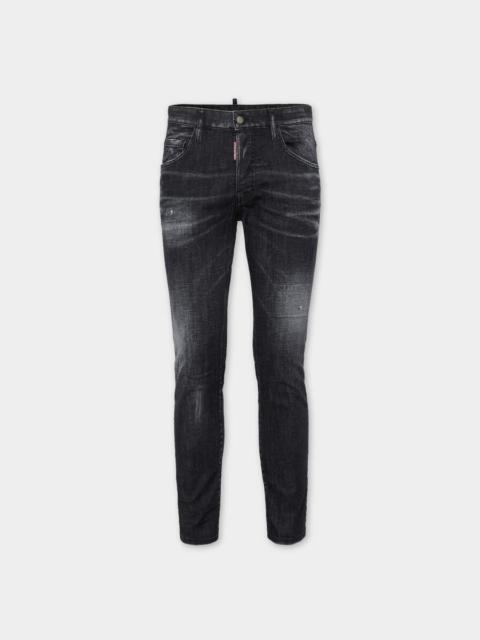 BLACK EASY WASH SKATER JEANS