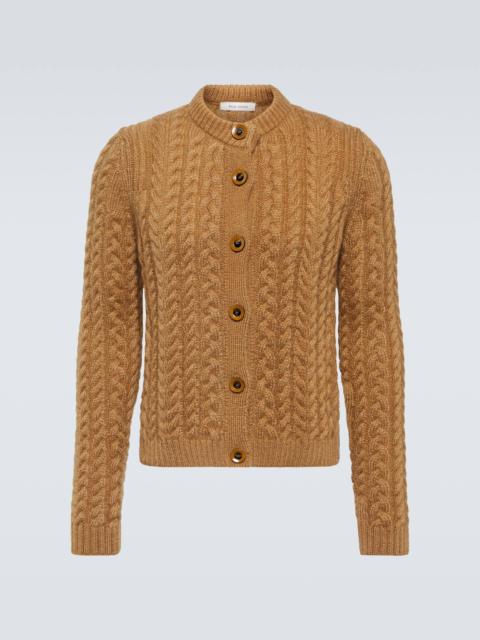 WALES BONNER Cable-knit mohair-blend cardigan