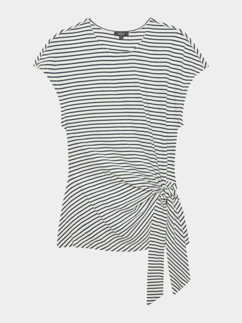 Rails Gabbie Striped Cotton Short-Sleeve Top