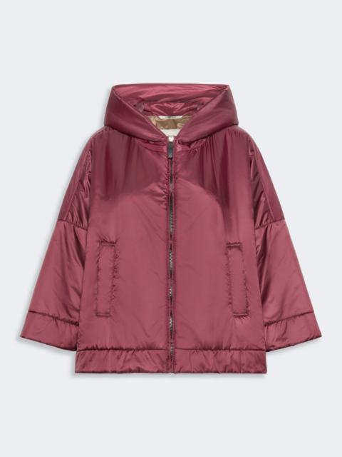 Max Mara FIORE Padded, hooded jacket in water-repellent canvas - RED