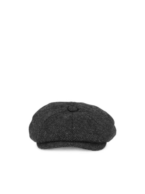 Barbour Fyne tweed baker boy cap