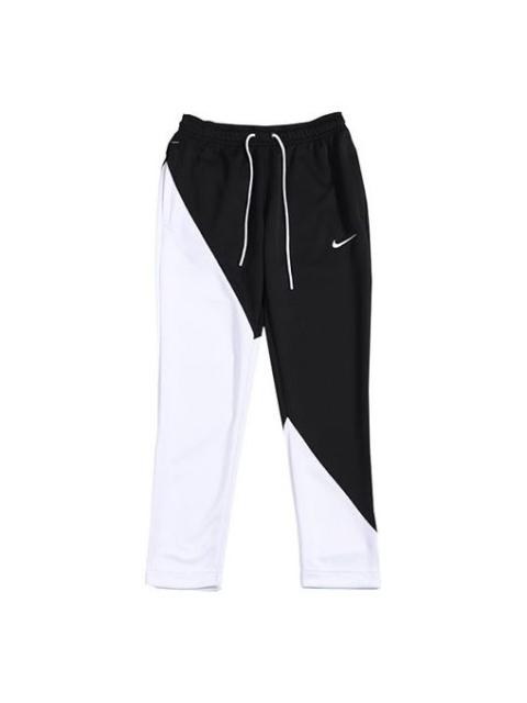 Nike Black White Colorblock Athleisure Casual Sports Long Pants Black BV5290-010