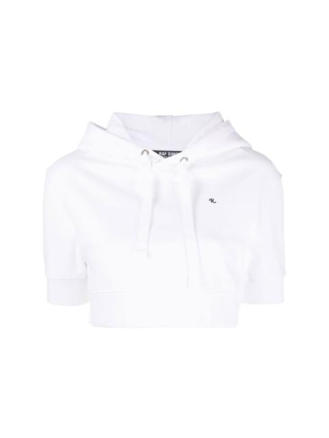 short-sleeve cropped hoodie