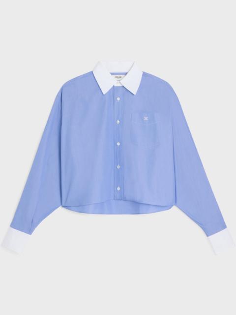 CELINE cropped shirt IN cotton poplin