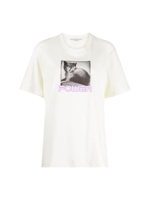 photograph-print cotton T-shirt