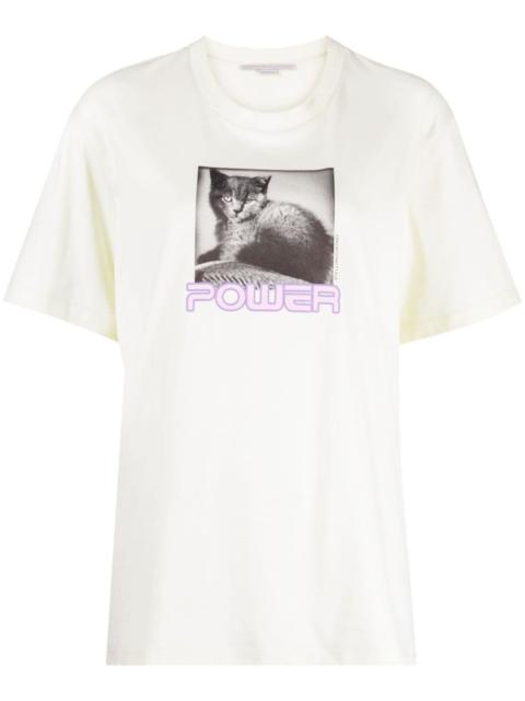 photograph-print cotton T-shirt