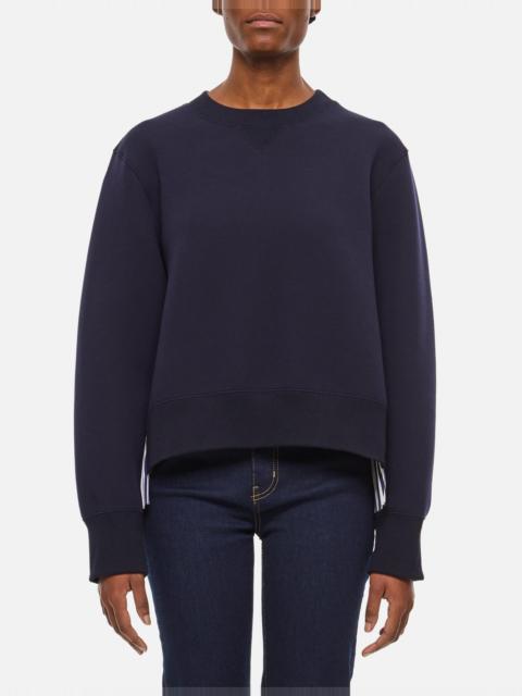 SWEATSHIRT WITH PLEATED BACK FABRIC