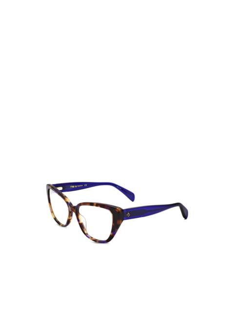rag & bone tortoiseshell-effect cat-eye glasses