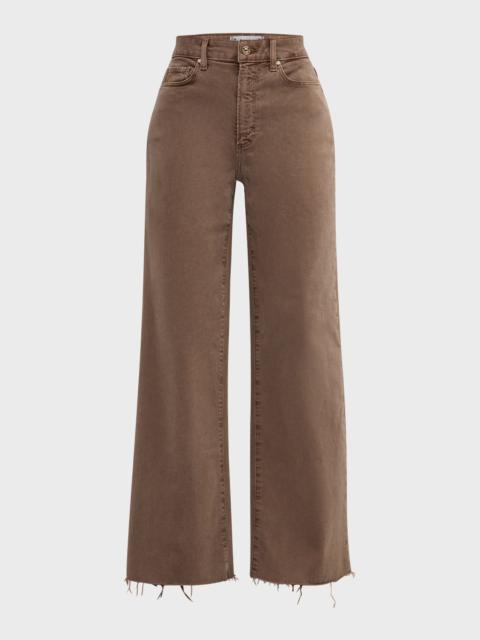 PAIGE Anessa Raw Hem Jeans