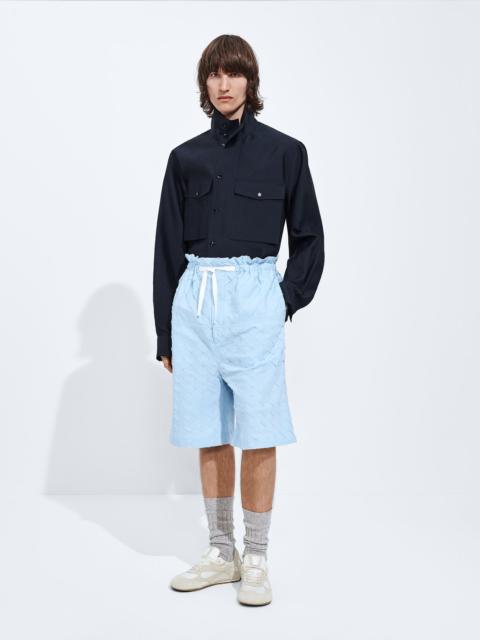Bottega Veneta Intrecciato Cotton Poplin Shorts