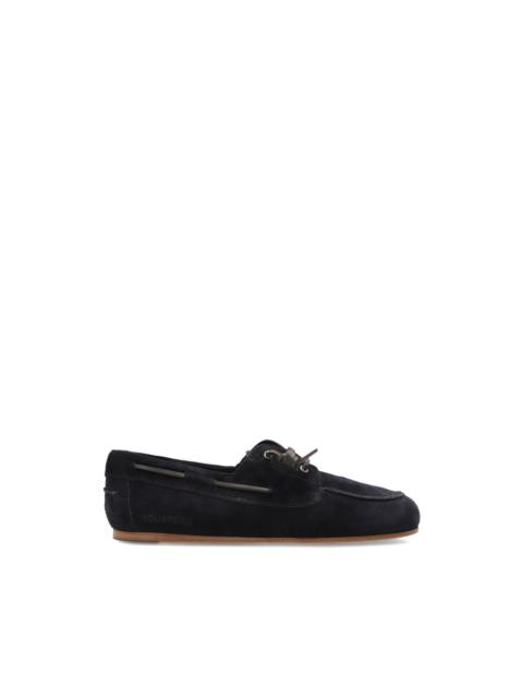 DSQUARED2 suede lace-up boat shoes