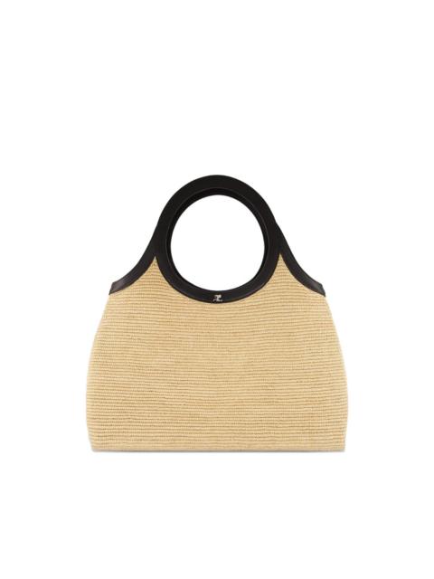 courrèges Holy raffia tote bag