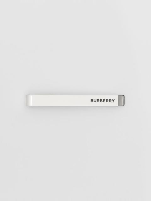 Engraved Silver-plated Tie Bar