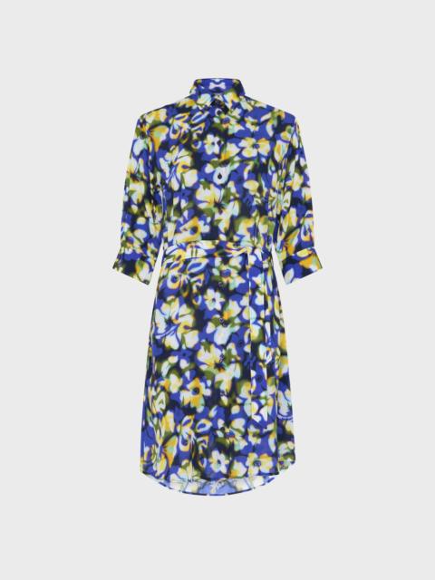 Vilebrequin WOMEN VISCOSE LONG SHIRT DRESS FRANGIPANIER TROUBLE