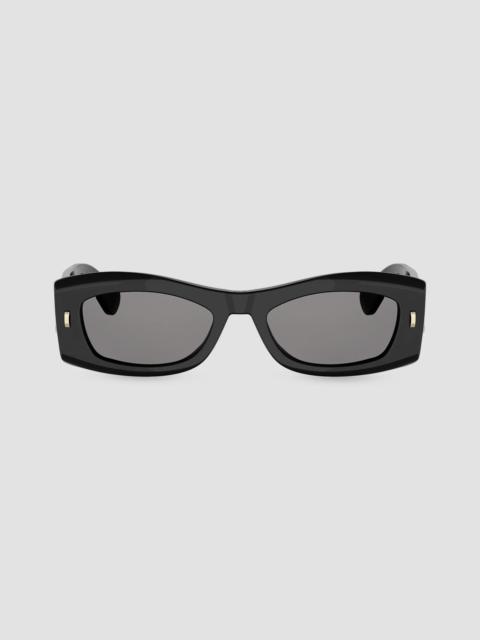 Dior Women's Dior Initials S1I Rectangular Sunglasses - Black Grey
