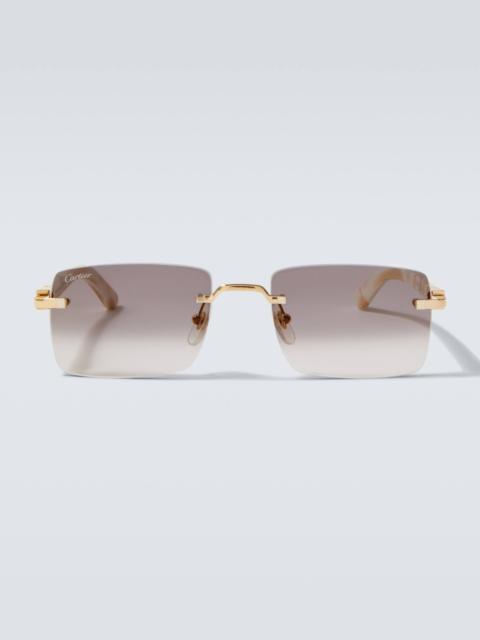 Cartier Signature C De Cartier rectangular sunglasses
