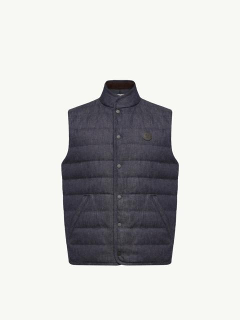 Moncler Liorane Denim Down Vest