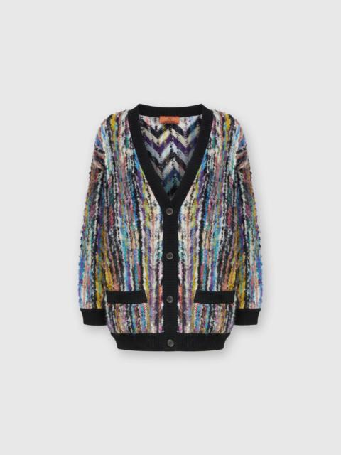 Missoni Oversized wool and mohair bouclé cardigan