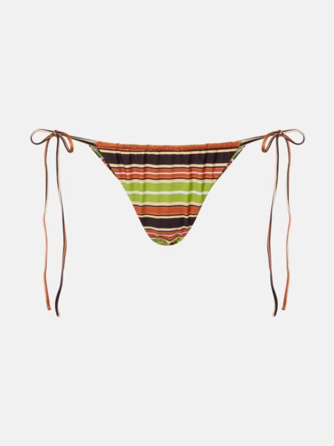 FAITHFULL Bruna striped bikini bottoms